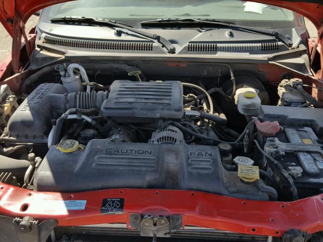 1B7HG2AN51S226285 - 2001 DODGE DAKOTA QUA RED photo 7