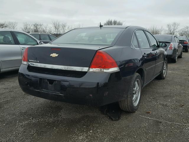 2G1WB58K369341746 - 2006 CHEVROLET IMPALA LS BLACK photo 4