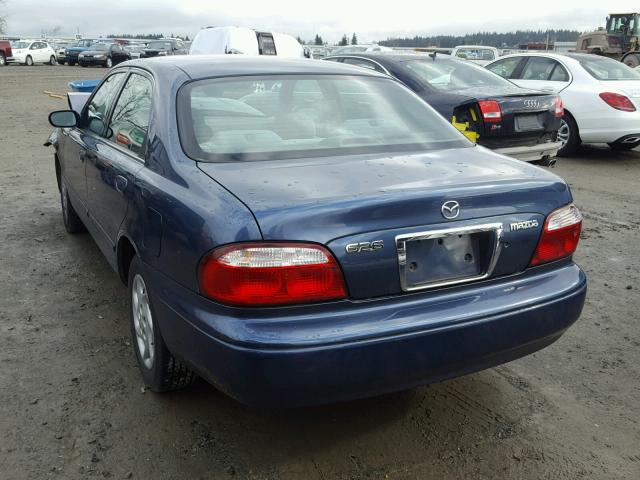 1YVGF22C425264936 - 2002 MAZDA 626 LX BLUE photo 3