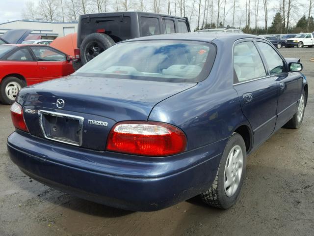 1YVGF22C425264936 - 2002 MAZDA 626 LX BLUE photo 4