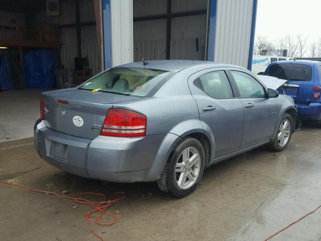 1B3LC56R88N179959 - 2008 DODGE AVENGER SX BLUE photo 4