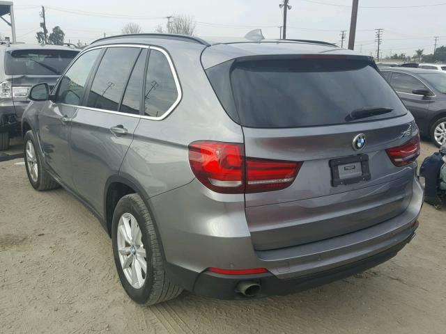 5UXKR0C50F0P12148 - 2015 BMW X5 XDRIVE3 GRAY photo 3