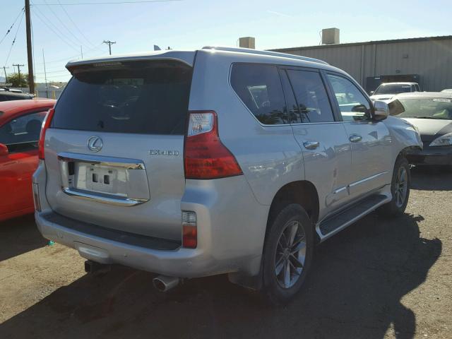 JTJJM7FX2C5047184 - 2012 LEXUS GX PREMIUM SILVER photo 4