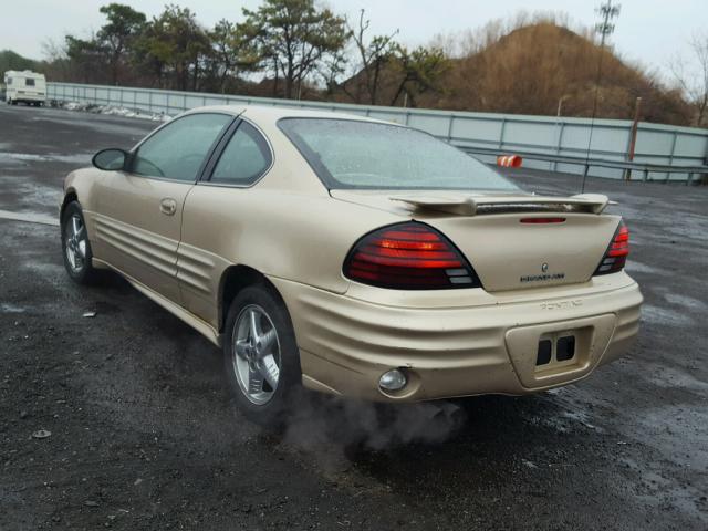 1G2NF12E72C291525 - 2002 PONTIAC GRAND AM S 棕色 照片 3