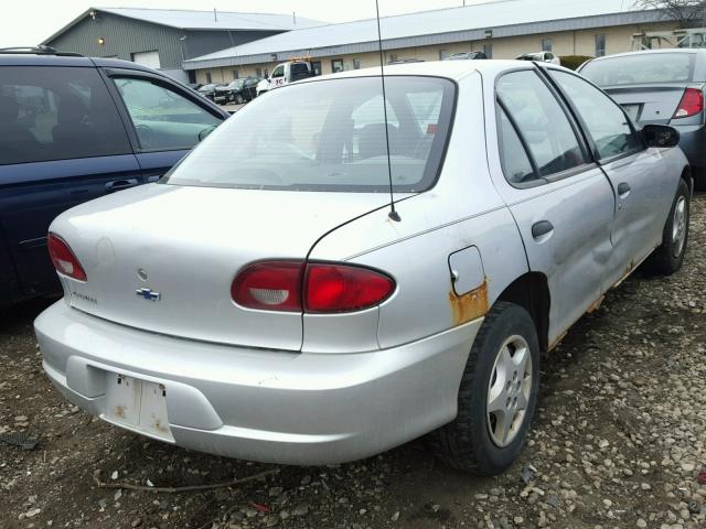 1G1JC524117245948 - 2001 CHEVROLET CAVALIER B SILVER photo 4