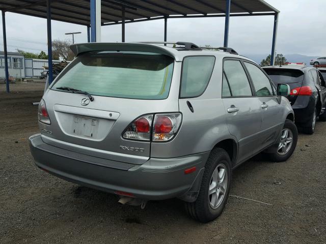 JTJGF10U210095133 - 2001 LEXUS RX 300 SILVER photo 4