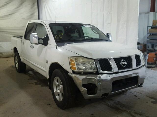 1N6AA07BX4N573597 - 2004 NISSAN TITAN XE WHITE photo 1