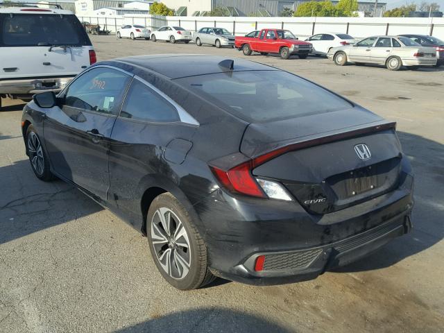 2HGFC3B73HH355007 - 2017 HONDA CIVIC EXL BLACK photo 3