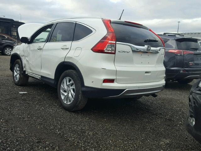 5J6RM4H79GL037460 - 2016 HONDA CR-V EXL WHITE photo 2