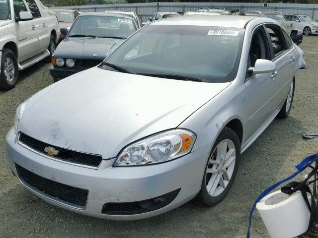 2G1WC5E31D1104484 - 2013 CHEVROLET IMPALA LTZ SILVER photo 2