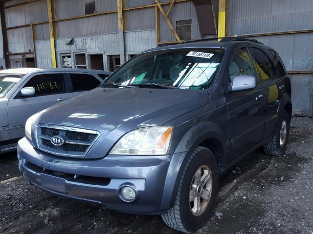 KNDJD733745314714 - 2004 KIA SORENTO EX GRAY photo 2