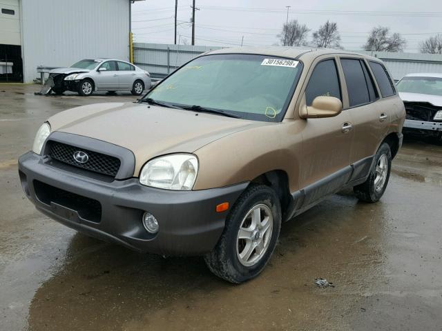 KM8SC13E84U636432 - 2004 HYUNDAI SANTA FE G BROWN photo 2