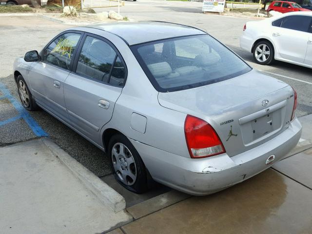 KMHDN45D63U476428 - 2003 HYUNDAI ELANTRA GL SILVER photo 3