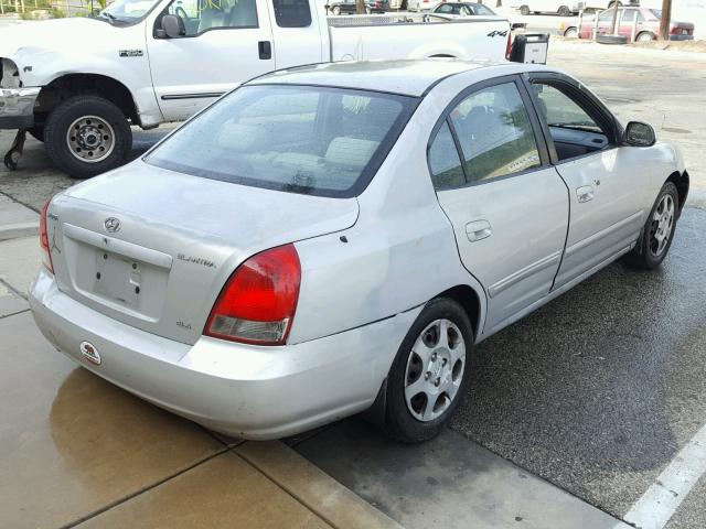 KMHDN45D63U476428 - 2003 HYUNDAI ELANTRA GL SILVER photo 4