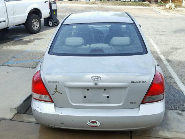 KMHDN45D63U476428 - 2003 HYUNDAI ELANTRA GL SILVER photo 9