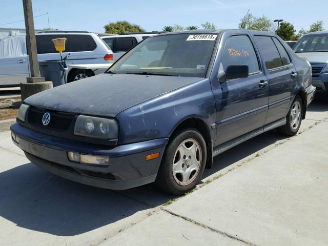 3VWVA81H7VM129506 - 1997 VOLKSWAGEN JETTA GT BLUE photo 2