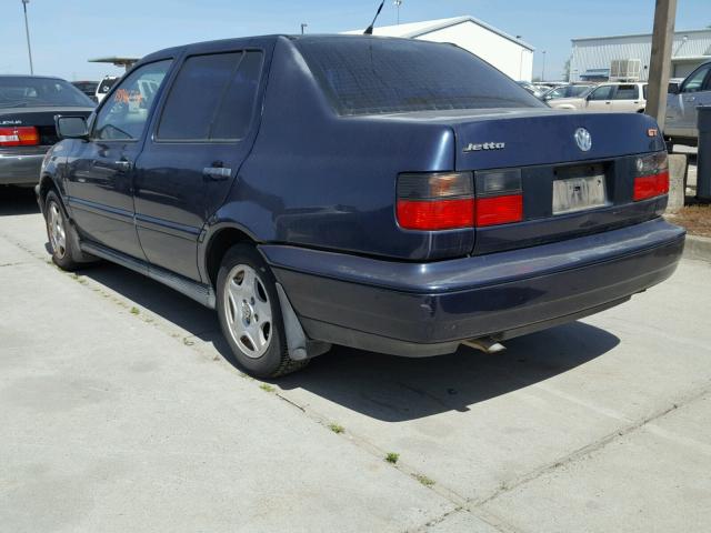 3VWVA81H7VM129506 - 1997 VOLKSWAGEN JETTA GT BLUE photo 3