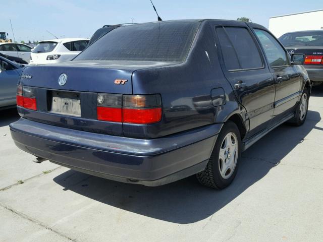 3VWVA81H7VM129506 - 1997 VOLKSWAGEN JETTA GT BLUE photo 4