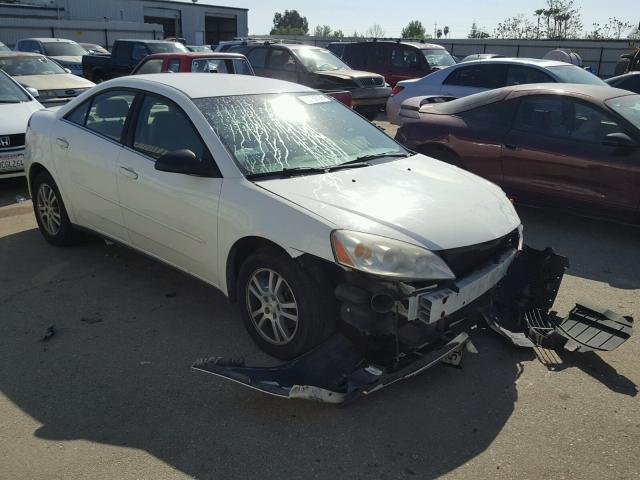 1G2ZG528454176217 - 2005 PONTIAC G6 WHITE photo 1