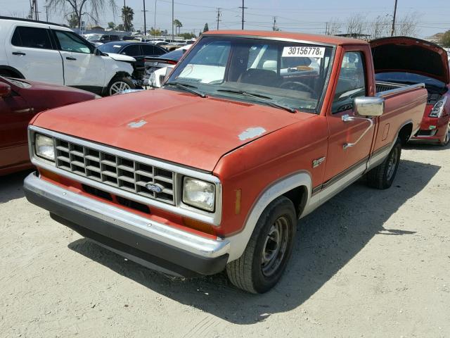1FTCR10T2HUD13977 - 1987 FORD RANGER RED photo 2