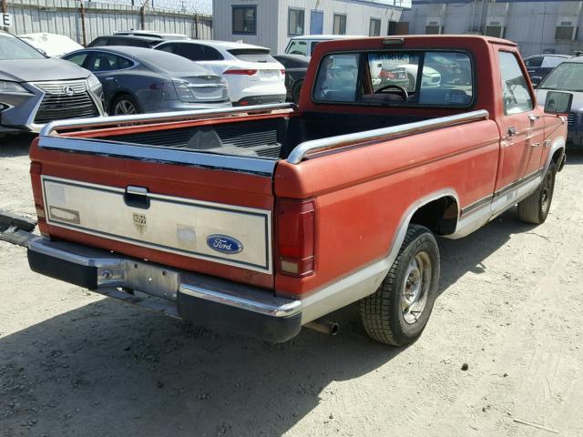 1FTCR10T2HUD13977 - 1987 FORD RANGER RED photo 4