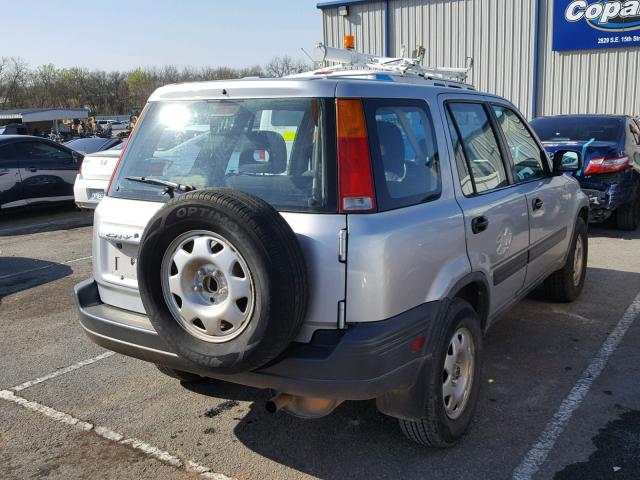 JHLRD28441C001184 - 2001 HONDA CR-V LX SILVER photo 4