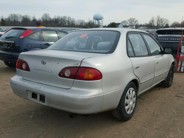 2T1BR12EX2C544270 - 2002 TOYOTA COROLLA CE SILVER photo 4