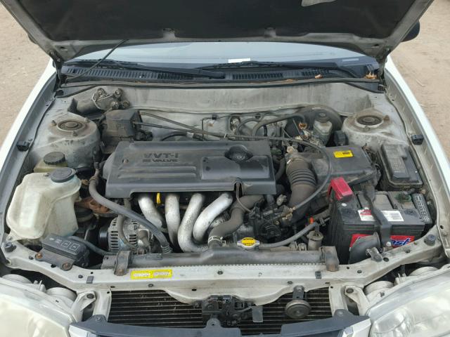 2T1BR12EX2C544270 - 2002 TOYOTA COROLLA CE SILVER photo 7