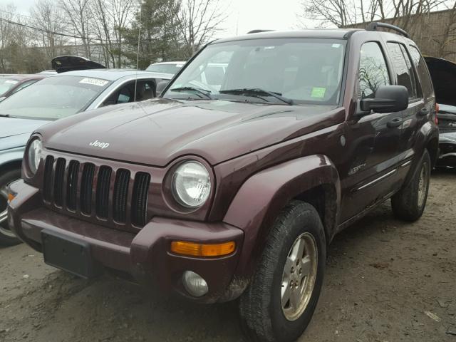 1J4GL58K24W257862 - 2004 JEEP LIBERTY LI BURGUNDY photo 2