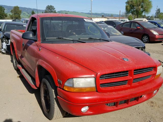 1B7FL26X0XS258955 - 1999 DODGE DAKOTA RED photo 1