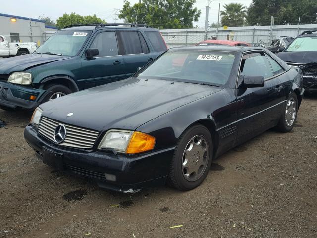 WDBFA67E8PF075143 - 1993 MERCEDES-BENZ 500 SL BLACK photo 2