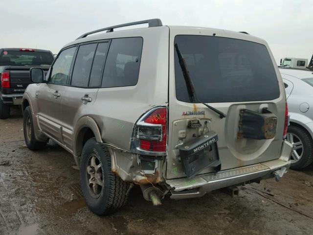 JA4MW51R71J022643 - 2001 MITSUBISHI MONTERO LI GOLD photo 3