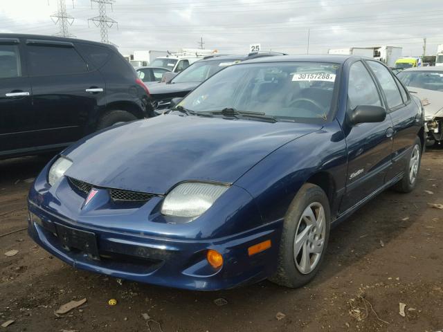 1G2JB524627291632 - 2002 PONTIAC SUNFIRE SE BLUE photo 2