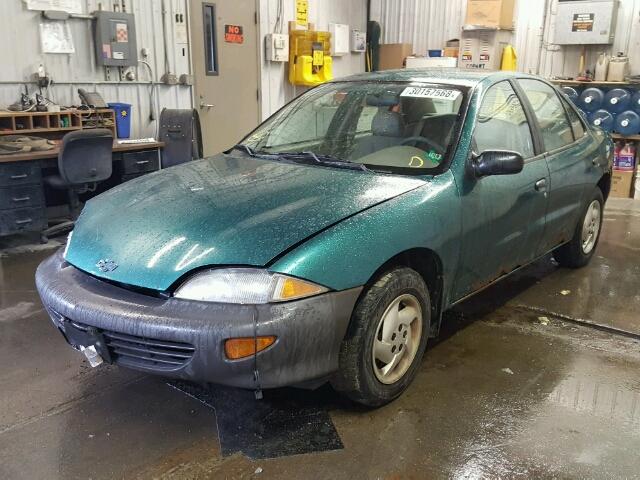 3G1JC5249XS810134 - 1999 CHEVROLET CAVALIER GREEN photo 2