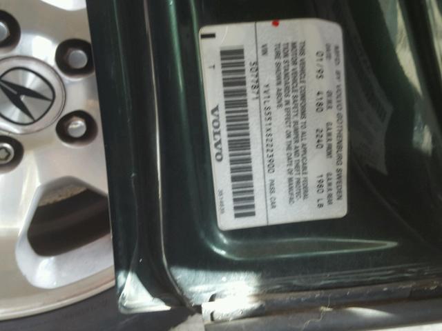 YV1LS551XS2223900 - 1995 VOLVO 850 BASE GREEN photo 10