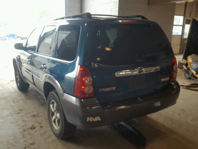 4F2CZ04135KM05626 - 2005 MAZDA TRIBUTE S BLUE photo 3