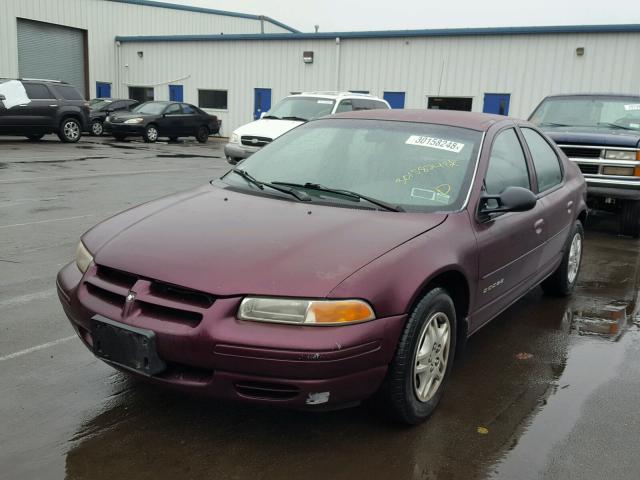 1B3EJ46XXXN650659 - 1999 DODGE STRATUS BURGUNDY photo 2