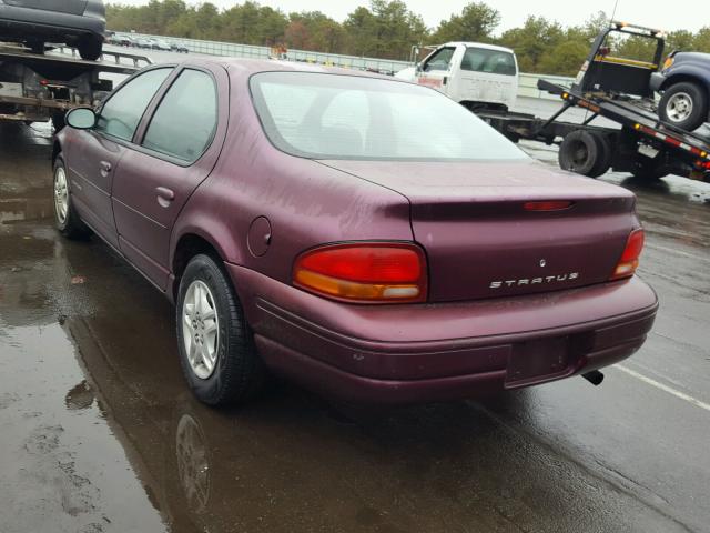 1B3EJ46XXXN650659 - 1999 DODGE STRATUS BURGUNDY photo 3