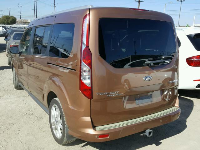 NM0GE9G77E1154713 - 2014 FORD TRANSIT CO BROWN photo 3