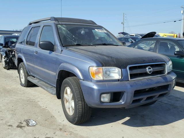 JN8DR09Y42W739697 - 2002 NISSAN PATHFINDER BLUE photo 1