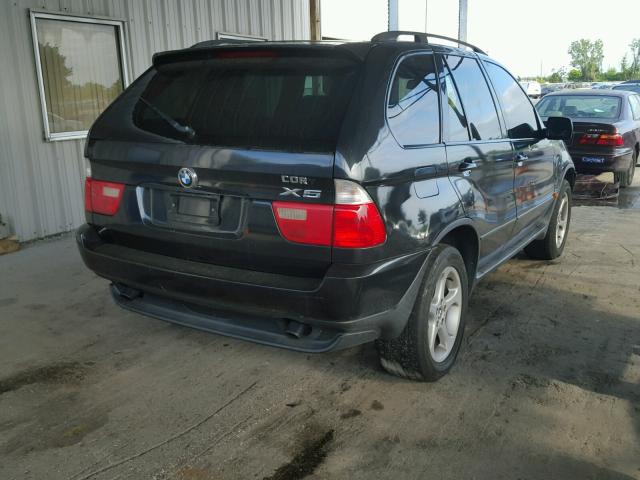 5UXFA535X2LP55880 - 2002 BMW X5 3.0I BLACK photo 4