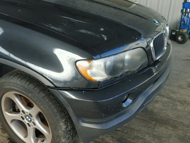 5UXFA535X2LP55880 - 2002 BMW X5 3.0I BLACK photo 9