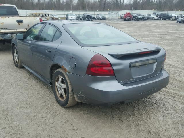 2G2WP522141257443 - 2004 PONTIAC GRAND PRIX GRAY photo 3