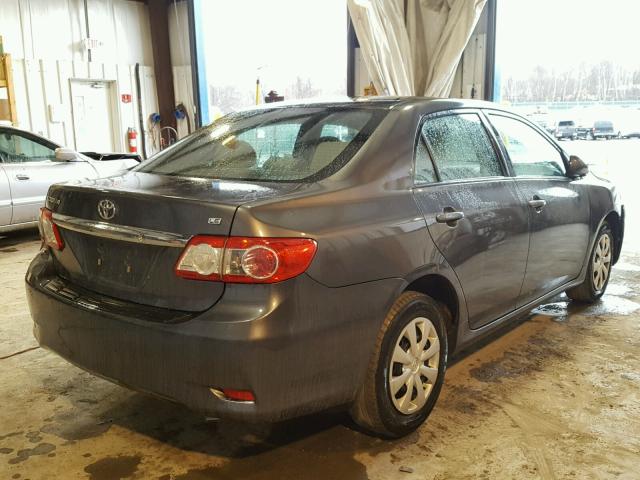 2T1BU4EE9BC573352 - 2011 TOYOTA COROLLA BA GRAY photo 4