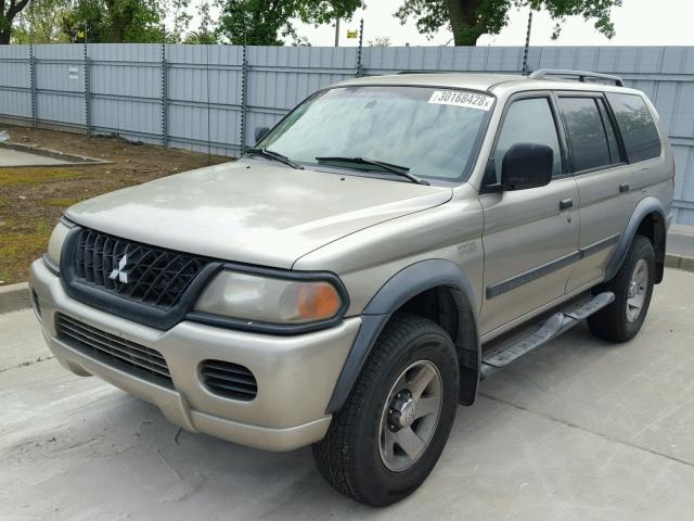 JA4LS21H72J046102 - 2002 MITSUBISHI MONTERO SP BEIGE photo 2