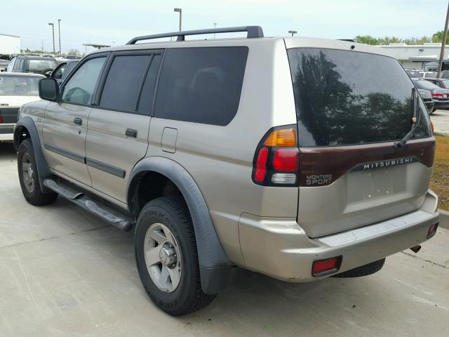 JA4LS21H72J046102 - 2002 MITSUBISHI MONTERO SP BEIGE photo 3