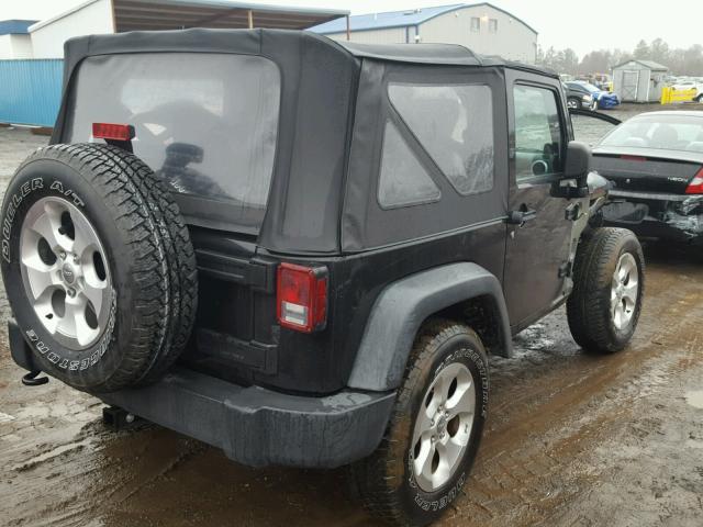 1J4AA2D12AL166370 - 2010 JEEP WRANGLER S BLACK photo 4