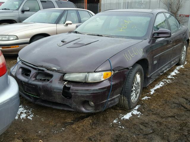 1G2WR52142F207059 - 2002 PONTIAC GRAND PRIX მუქწითელი ფოტო 2