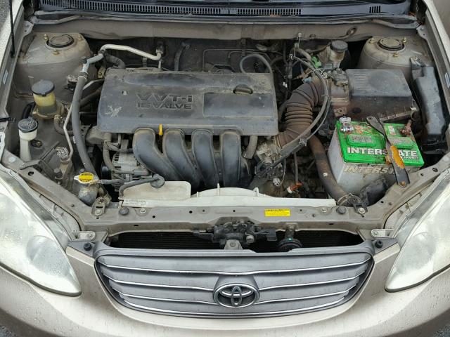 1NXBR32E04Z303797 - 2004 TOYOTA COROLLA CE GOLD photo 7