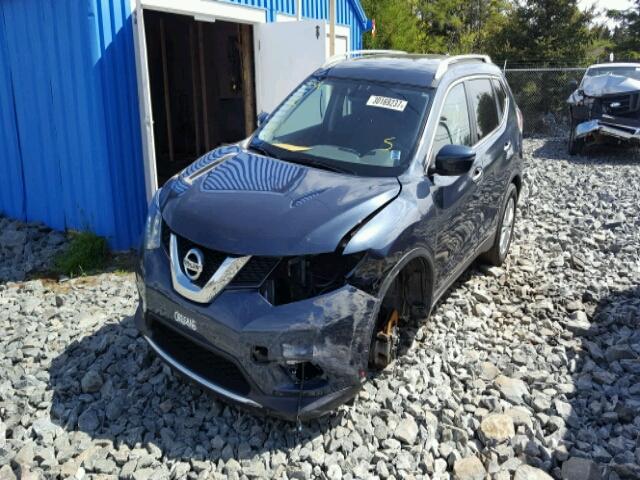 5N1AT2MV1GC804230 - 2016 NISSAN ROGUE S BLUE photo 2